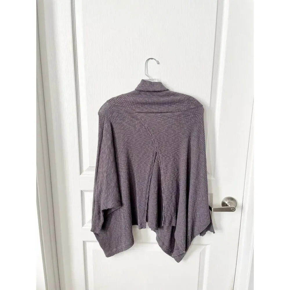 Free People FP Beach World Traveler Pull Over Purple Gray Size Small